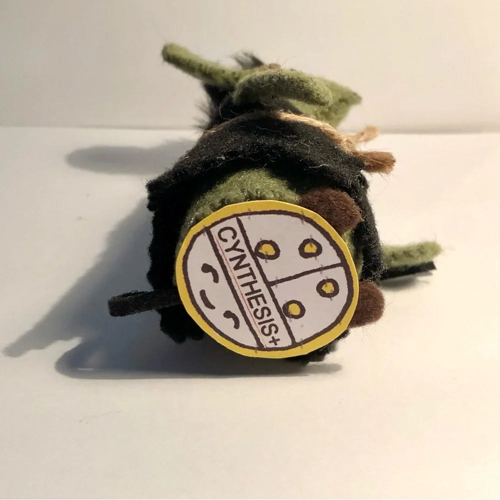 Frankenstein felt Mouse Frankenmouse art doll Hallloween Summerween hand-sewn